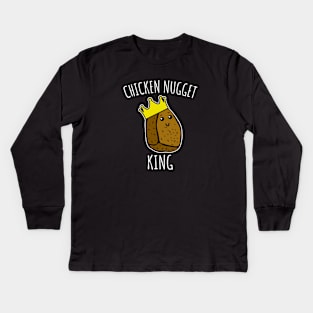 Chicken nugget king Kids Long Sleeve T-Shirt